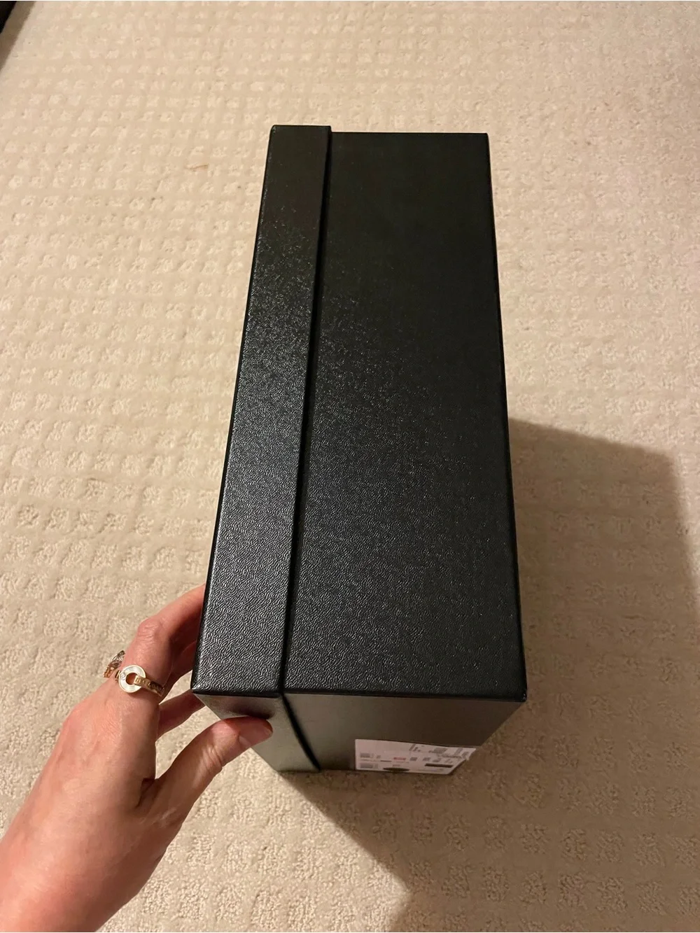 CHANEL large Black Box with White Label